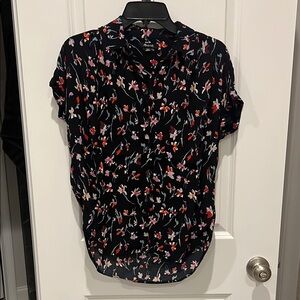 Madewell Floral Black Women's Top